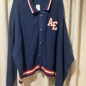 American Eagle Outfitters Navy Blue Cardigan